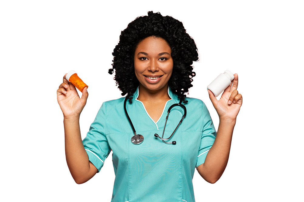 Nurse with medicine